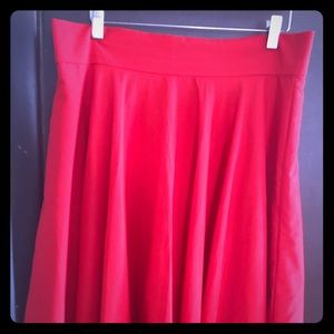 Red skirt